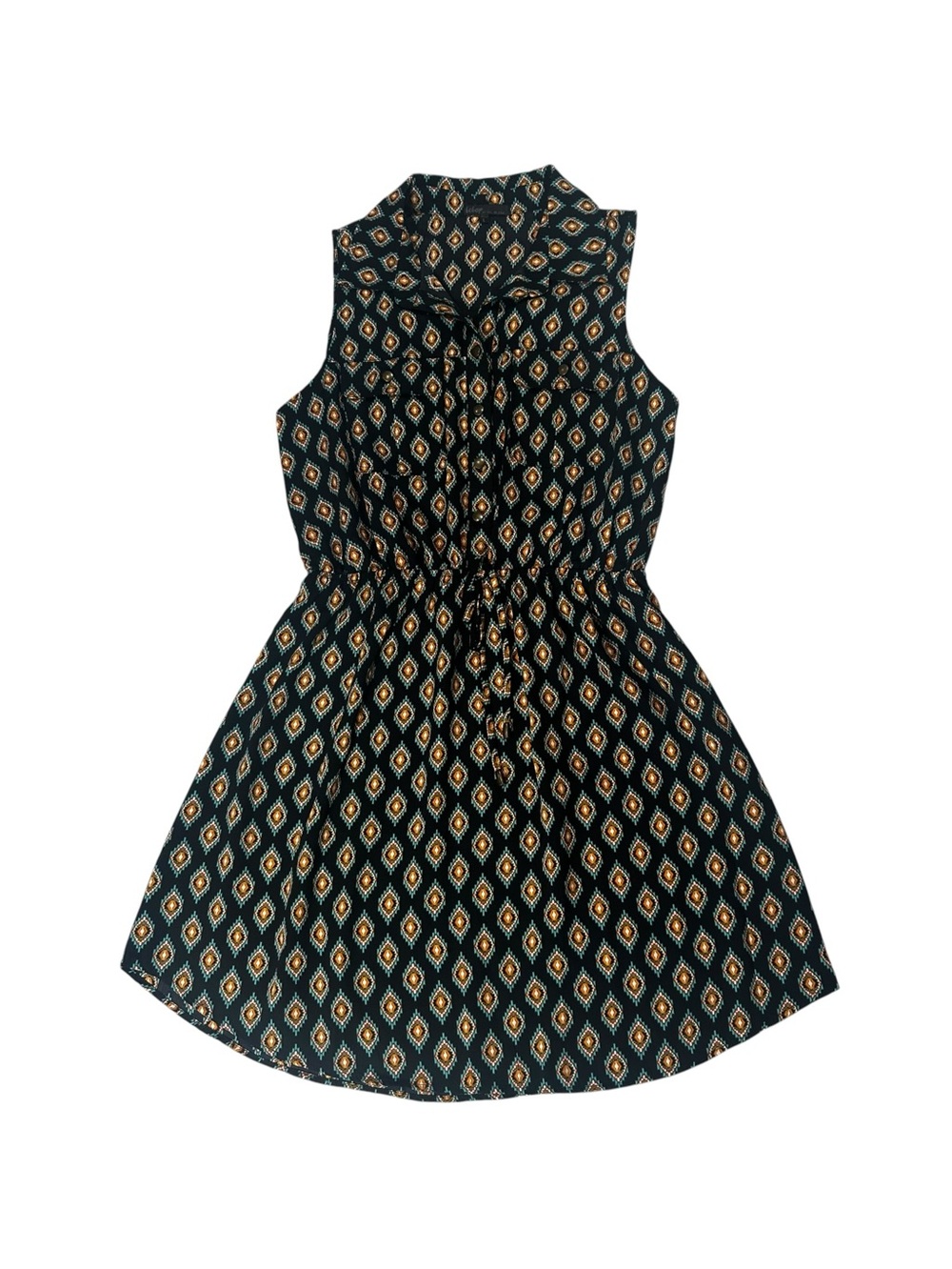 Bebop Sleeveless Boho Print Shirt Dress Size Juniors Large